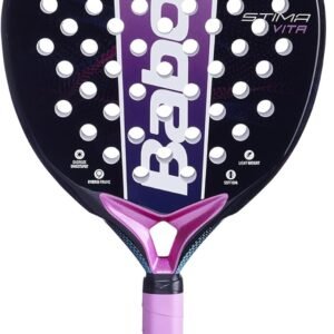 Babolat, Stima Vita Padel Racket Purple Lightweight and Balanced Grip Ideal for Beginners Oversized Round Shape Lightweight for Improved Handling