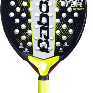 Babolat, Counter Origin Padel Racket One Size Yellow Ultra Light Ideal for Beginners Maximum Handling Very Tolerant Oversized Round Shape