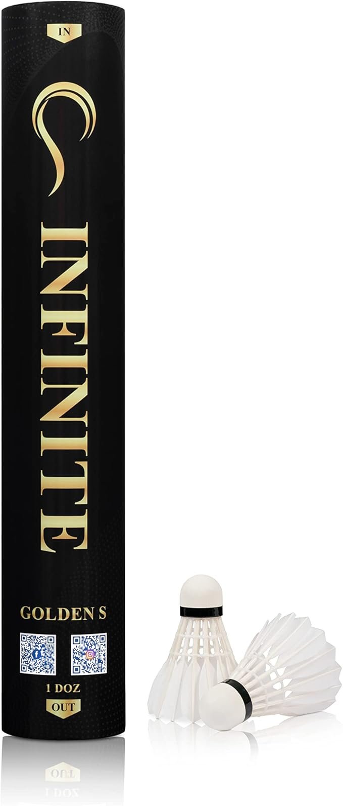 INFINITE GOLDEN S FEATHER SHUTTLECOCK