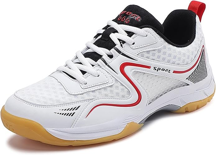 SPORT Badminton shoes,Pickleball Shoes for Mens Lightweight All Court Shoes Squash Volleyball Sneaker for Indoor Outdoor Adult Child