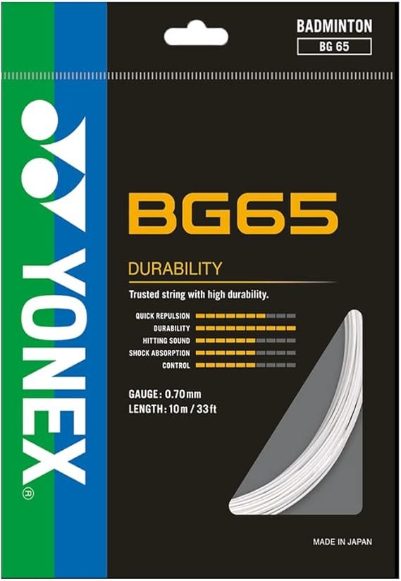 Yonex BG 65 Badminton Strings BLACK