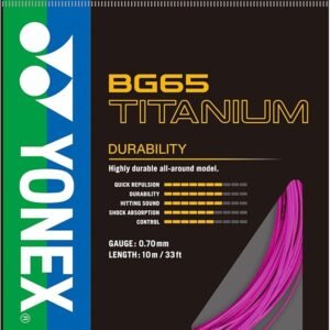YONEX BG 65 TI Badminton Racket String black